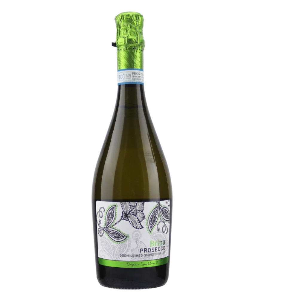 Vegan Prosecco Spumante Extra Dry Biologico Brina NV DOC